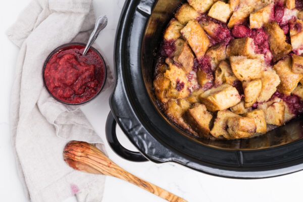 Raspberry Slow-Cooker French Toast Casserole