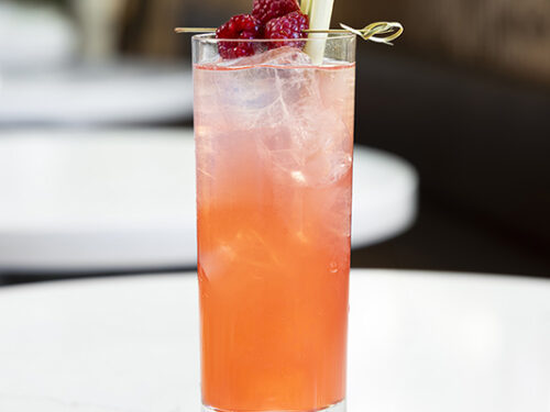 Raspberry Lemongrass Rickey - Washington Red Raspberries