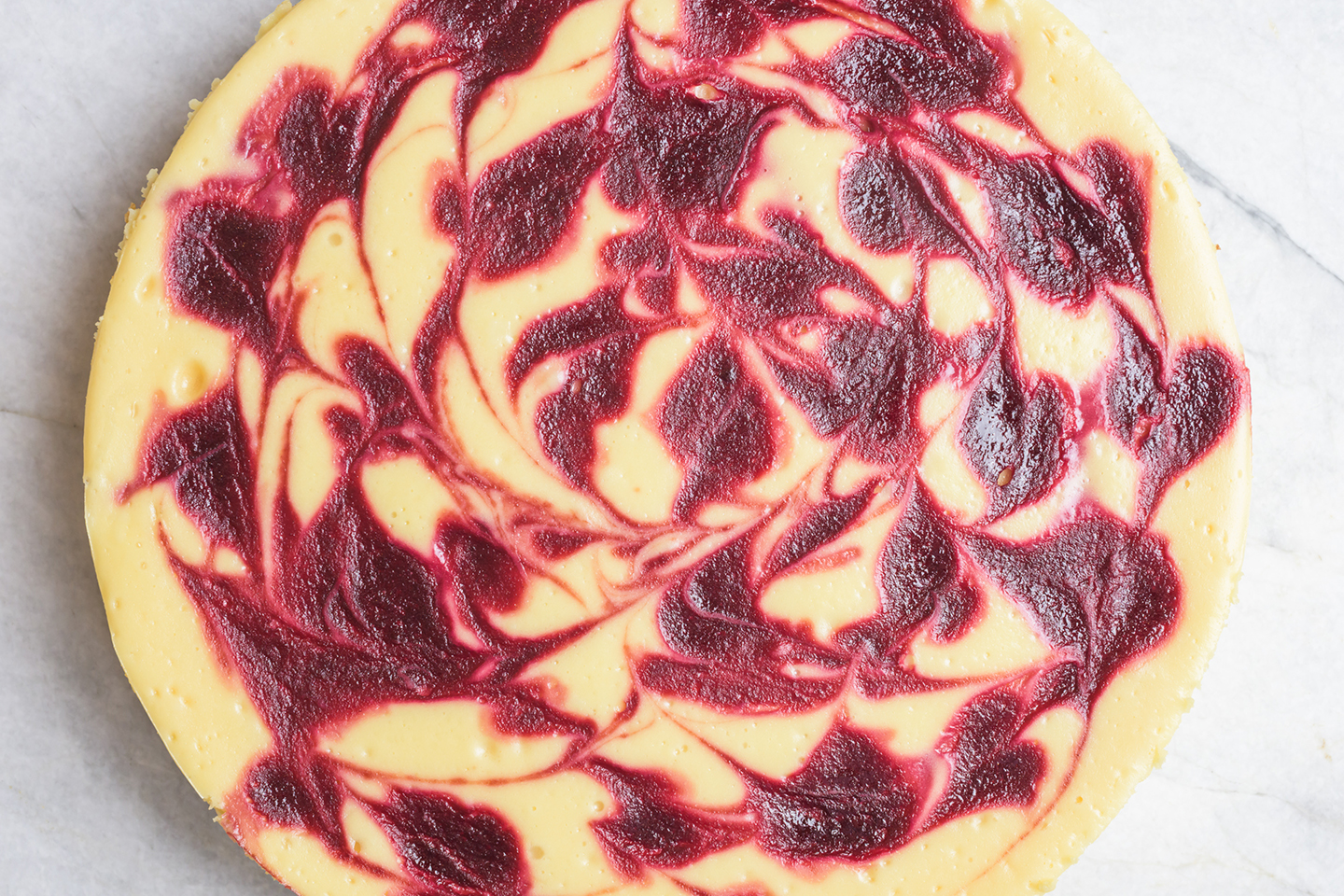 Raspberry Swirl Cheesecake - Washington Red Raspberries